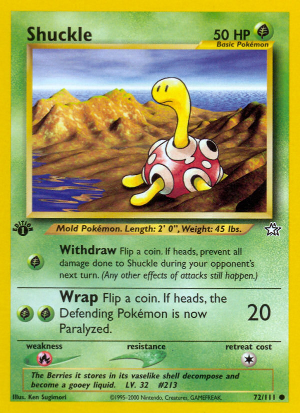 Shuckle (72/111) [Neo Genesis 1st Edition] | Black Swamp Games