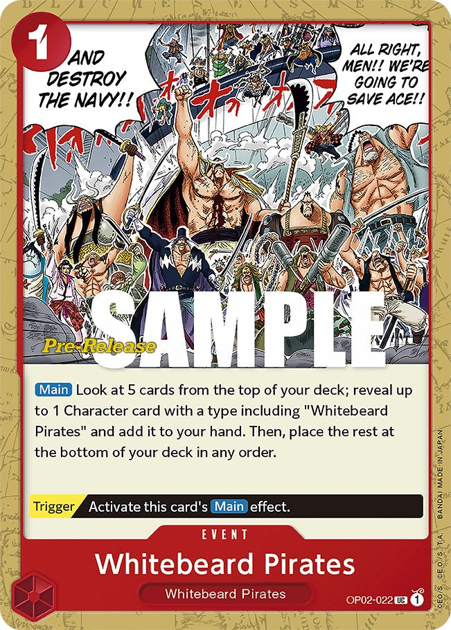 Whitebeard Pirates [Paramount War Pre-Release Cards] | Black Swamp Games