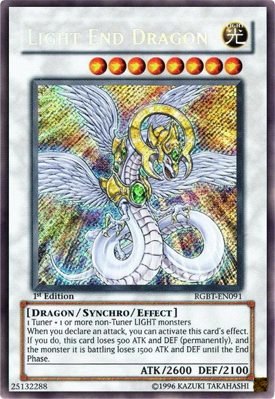 Light End Dragon [RGBT-EN091] Secret Rare | Black Swamp Games