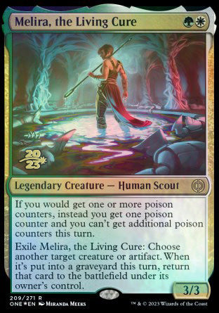 Melira, the Living Cure [Phyrexia: All Will Be One Prerelease Promos] | Black Swamp Games