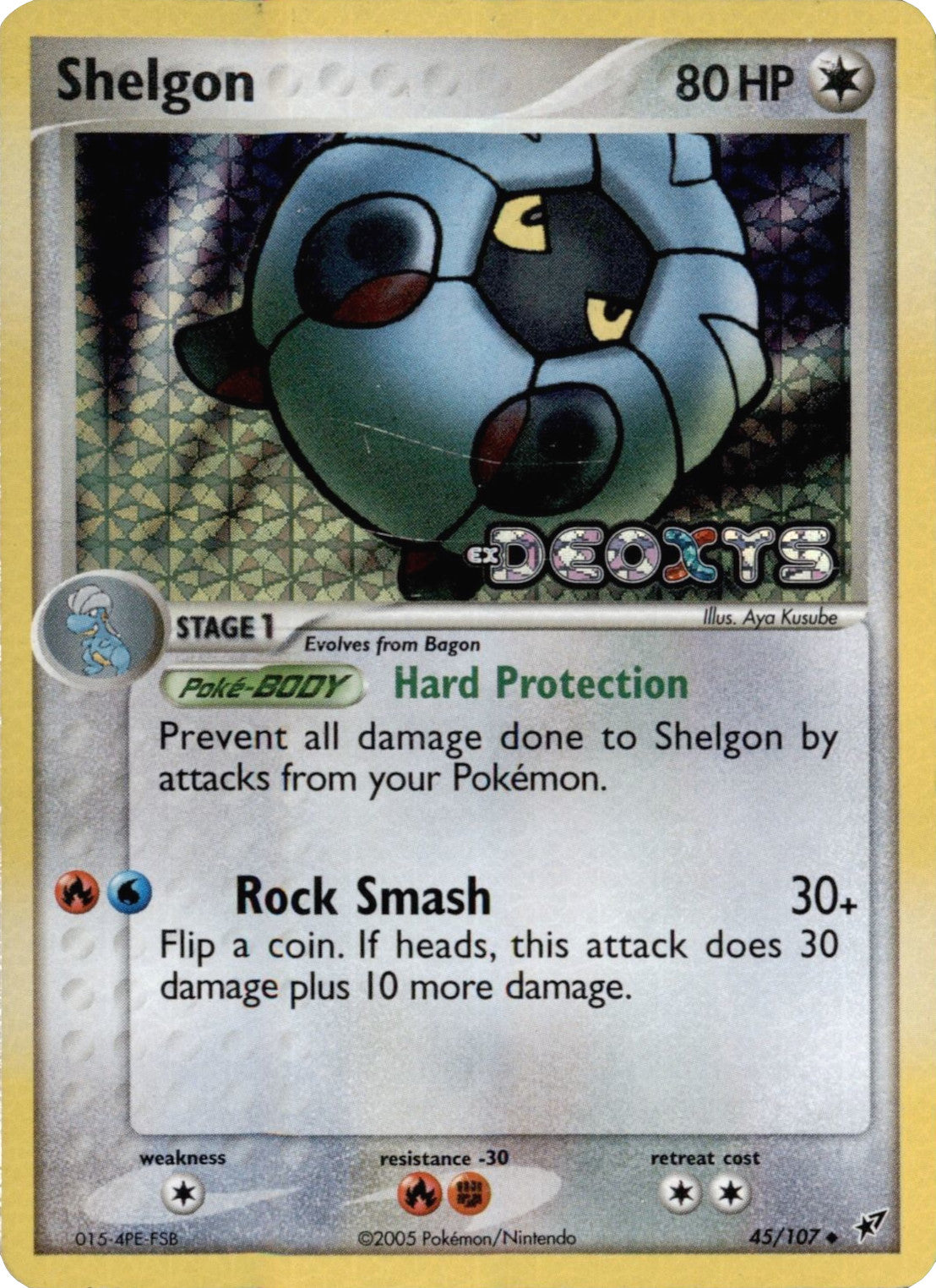 Shelgon (45/107) (Stamped) [EX: Deoxys] | Black Swamp Games