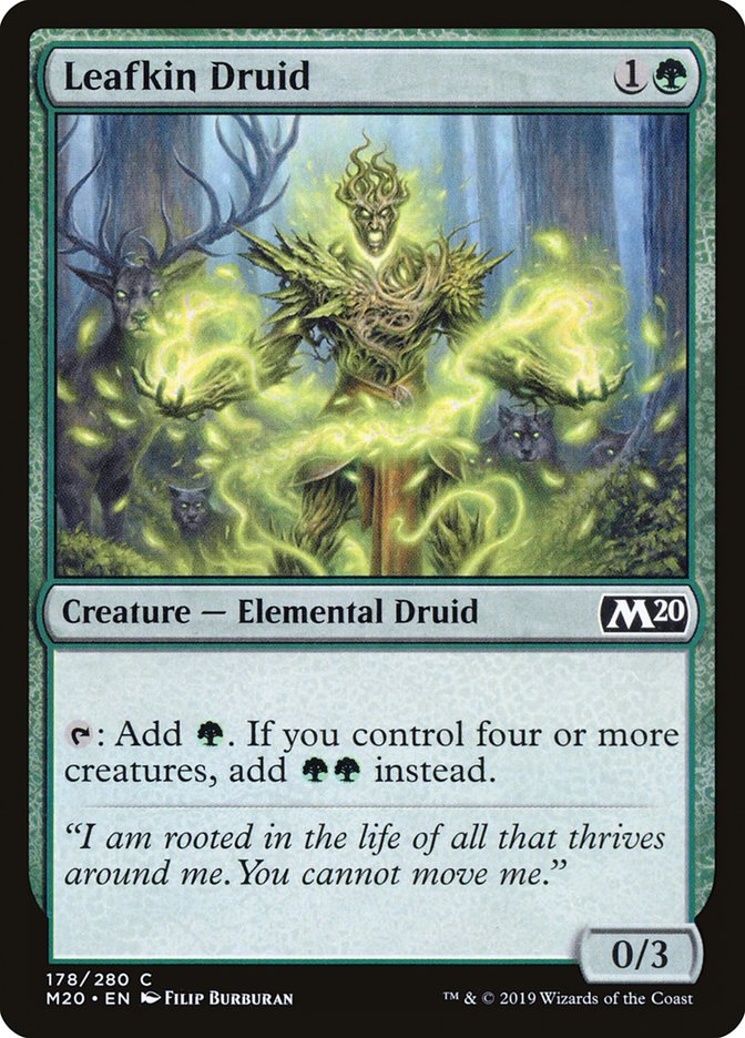 Leafkin Druid [Core Set 2020] | Black Swamp Games