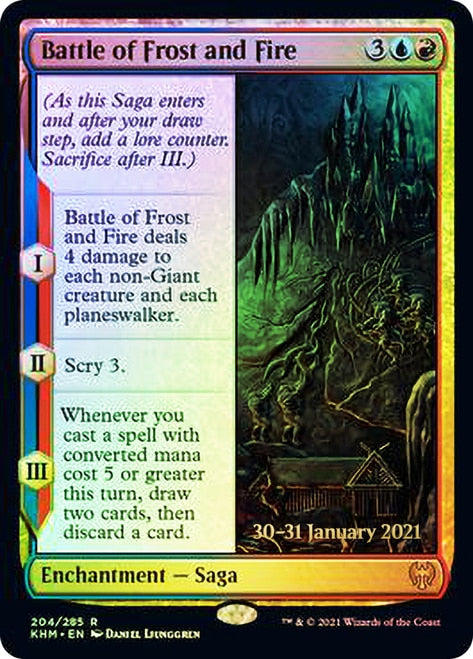 Battle of Frost and Fire [Kaldheim Prerelease Promos] | Black Swamp Games
