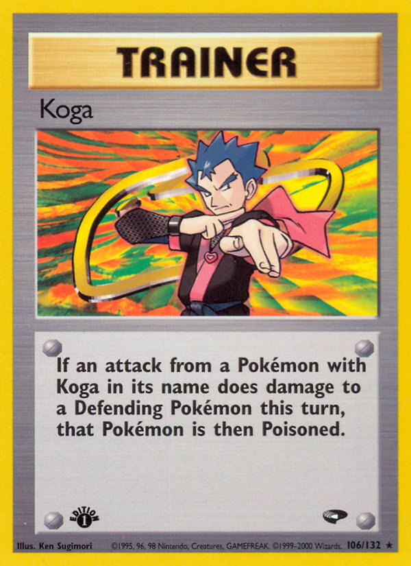 Koga (106/132) [Gym Challenge 1st Edition] | Black Swamp Games