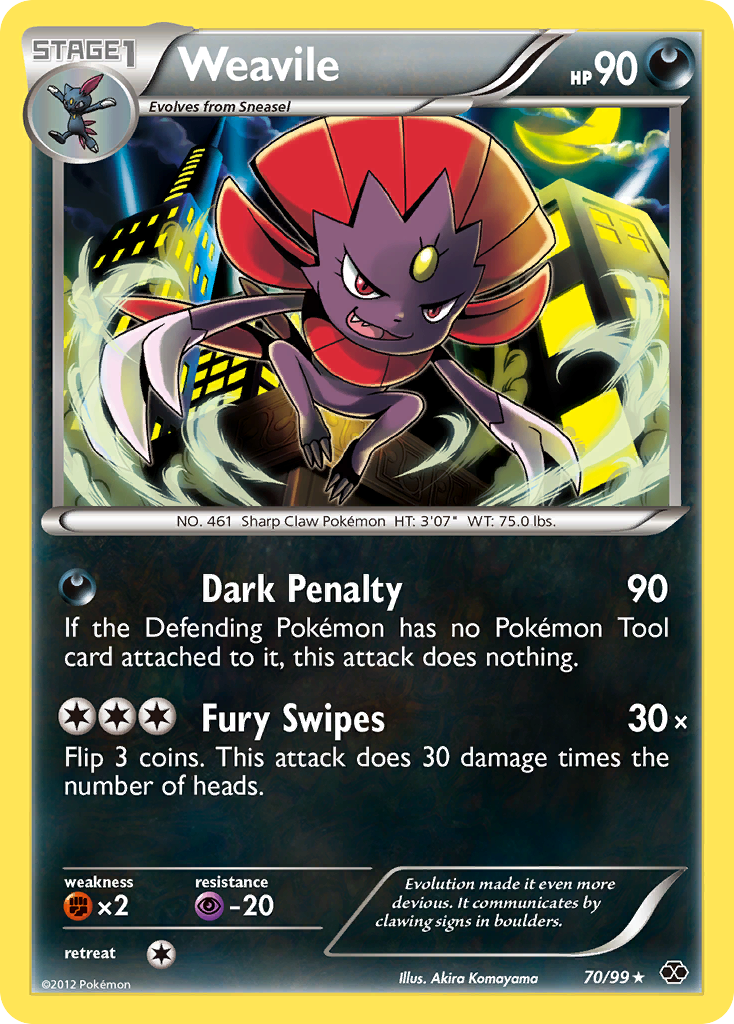 Weavile (70/99) [Black & White: Next Destinies] | Black Swamp Games