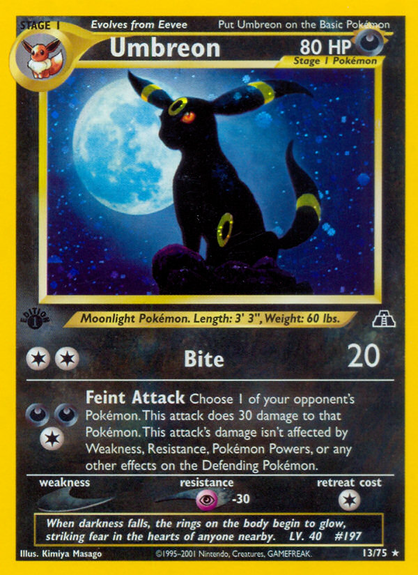 Umbreon (13/75) [Neo Discovery 1st Edition] | Black Swamp Games