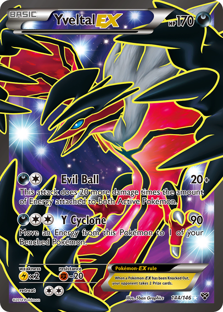 Yveltal EX (144/146) [XY: Base Set] | Black Swamp Games