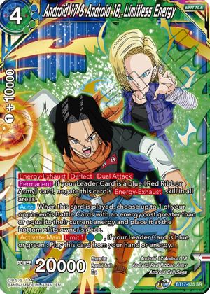 Android 17 & Android 18, Limitless Energy (BT17-135) [Ultimate Squad] | Black Swamp Games