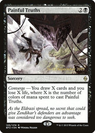 Painful Truths [Battle for Zendikar Promos] | Black Swamp Games