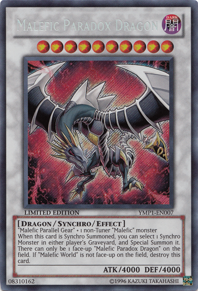 Malefic Paradox Dragon [YMP1-EN007] Secret Rare | Black Swamp Games