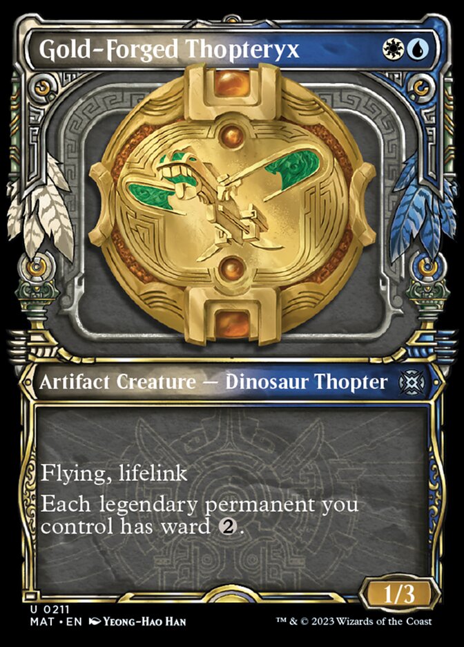 Gold-Forged Thopteryx (Showcase Halo Foil) [March of the Machine: The Aftermath] | Black Swamp Games