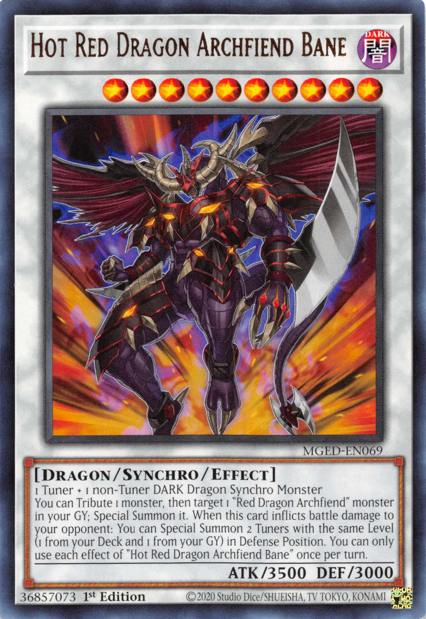 Hot Red Dragon Archfiend Bane [MGED-EN069] Rare | Black Swamp Games