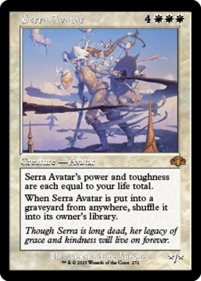 Serra Avatar (Retro) [Dominaria Remastered] | Black Swamp Games