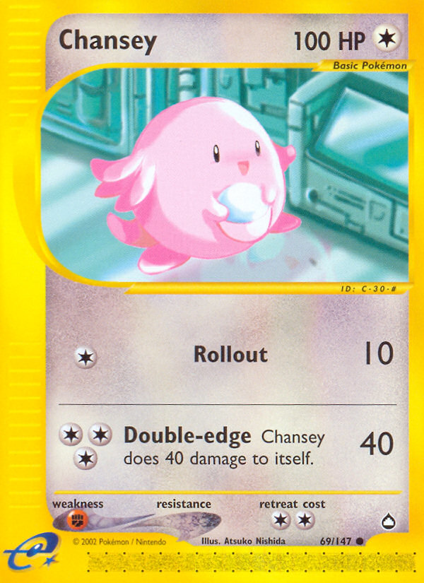 Chansey (69/147) [Aquapolis] | Black Swamp Games