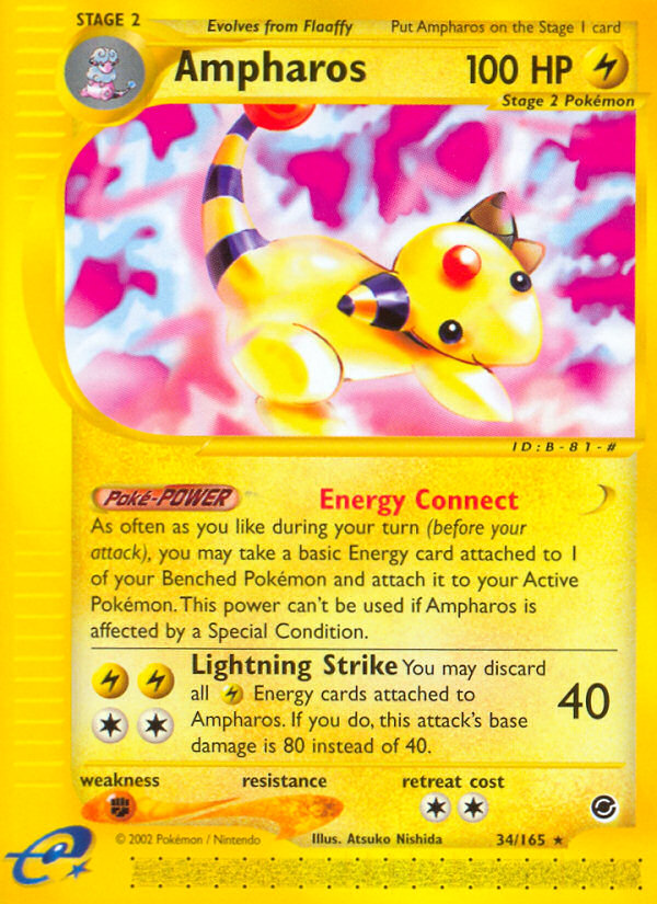 Ampharos (34/165) [Expedition: Base Set] | Black Swamp Games