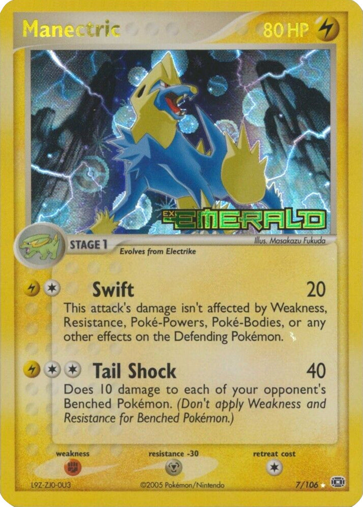 Manectric (7/106) (Stamped) [EX: Emerald] | Black Swamp Games