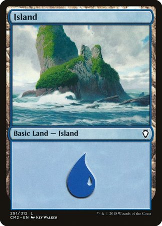 Island (291) [Commander Anthology Volume II] | Black Swamp Games