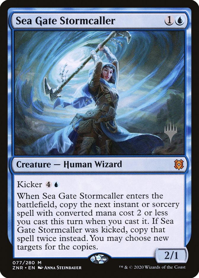 Sea Gate Stormcaller (Promo Pack) [Zendikar Rising Promos] | Black Swamp Games