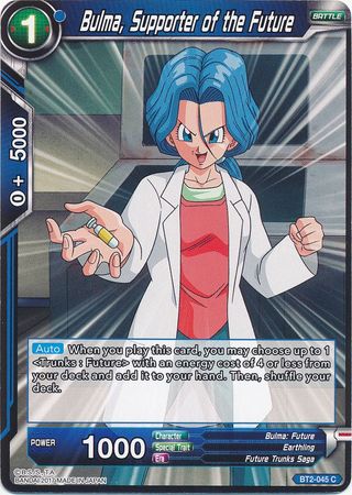 Bulma, Supporter of the Future [BT2-045] | Black Swamp Games