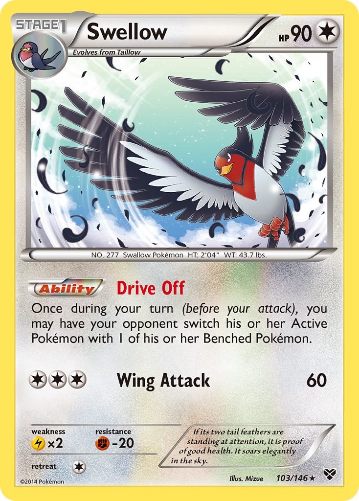 Swellow (103/146) [XY: Base Set] | Black Swamp Games