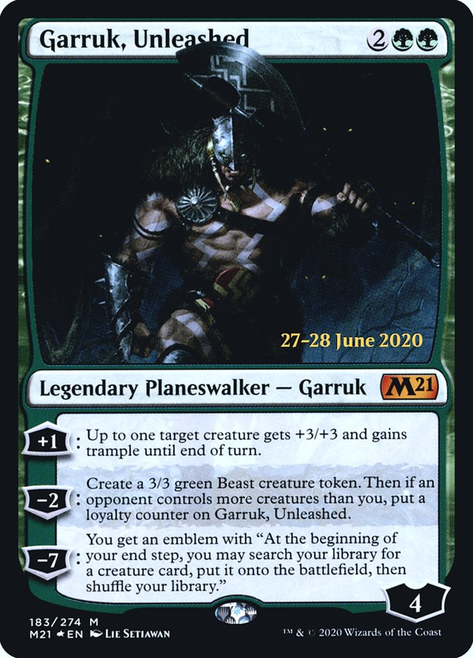 Garruk, Unleashed  [Core Set 2021 Prerelease Promos] | Black Swamp Games