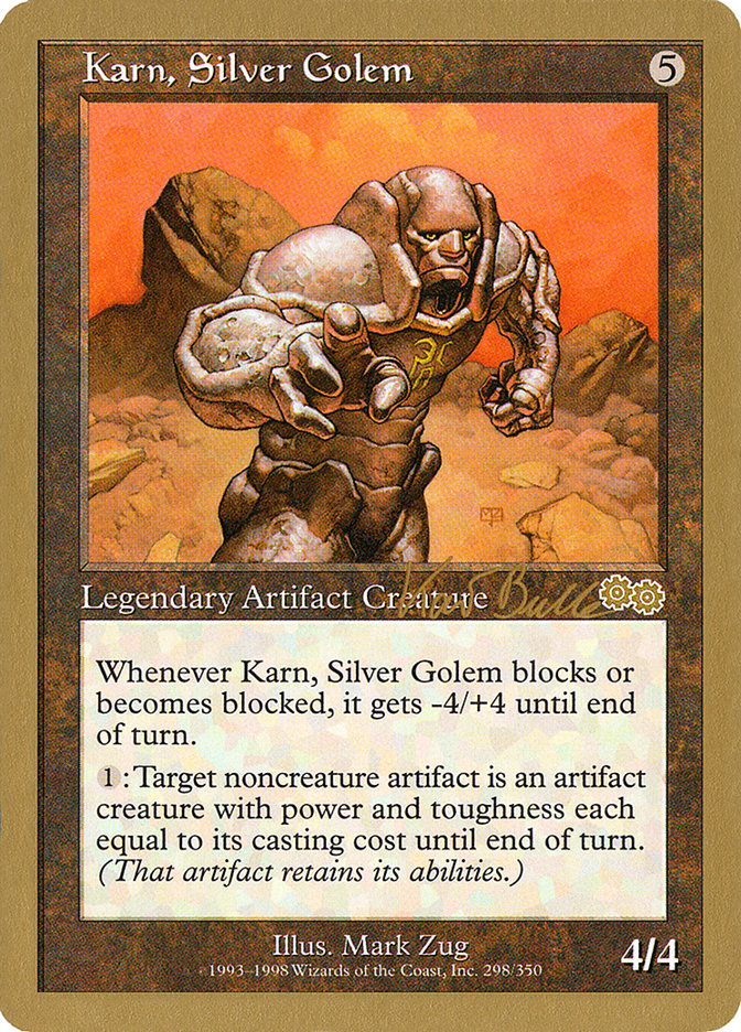 Karn, Silver Golem (Kai Budde) [World Championship Decks 1999] | Black Swamp Games