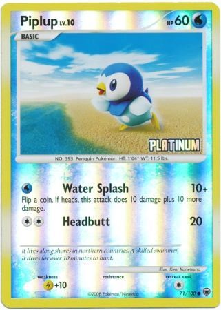 Piplup (71/100) [Burger King Promos: 2009 Collection] | Black Swamp Games