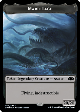 Insect // Marit Lage Double-Sided Token [Dominaria Remastered Tokens] | Black Swamp Games