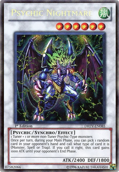 Psychic Nightmare [DREV-EN085] Secret Rare | Black Swamp Games