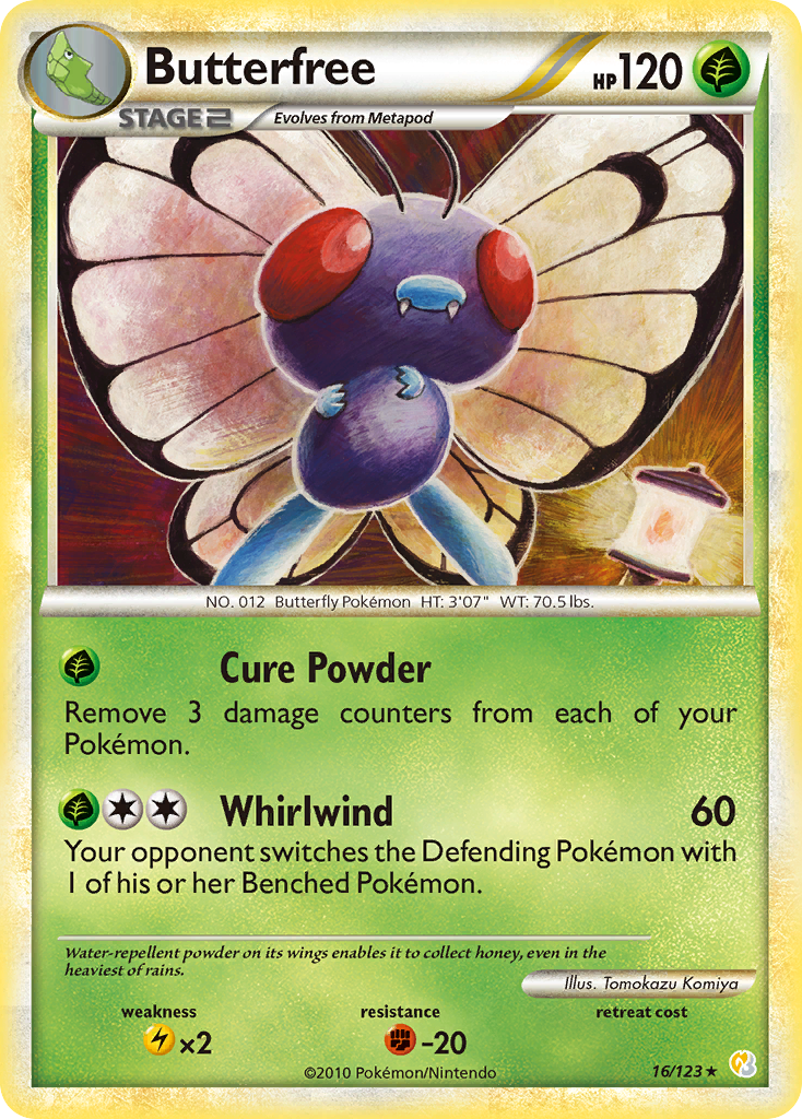 Butterfree (16/123) [HeartGold & SoulSilver: Base Set] | Black Swamp Games