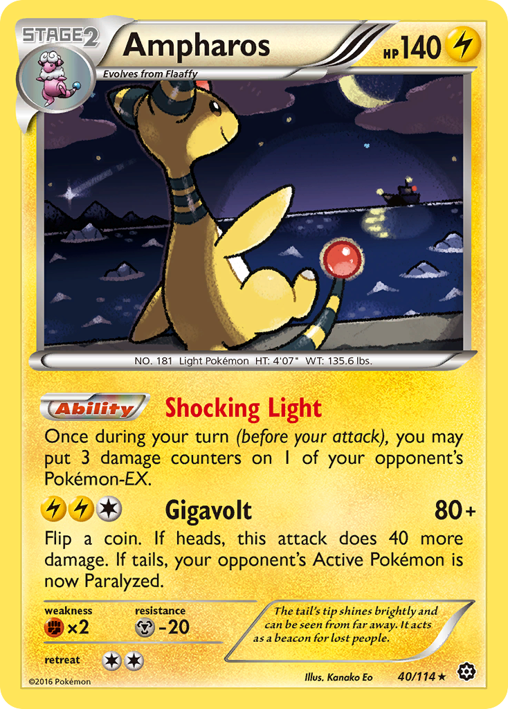 Ampharos (40/114) [XY: Steam Siege] | Black Swamp Games