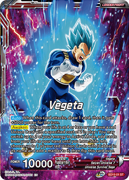 Vegeta // SSB Vegeta, Spirit Boost Elite (Starter Deck Exclusive) (SD15-01) [Cross Spirits] | Black Swamp Games