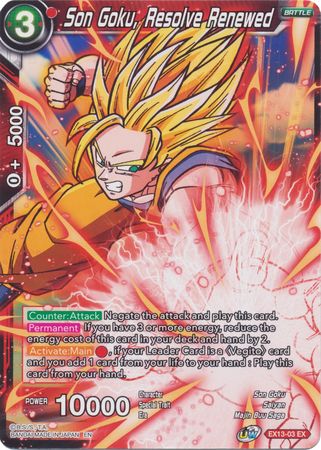 Son Goku, Resolve Renewed [EX13-03] | Black Swamp Games