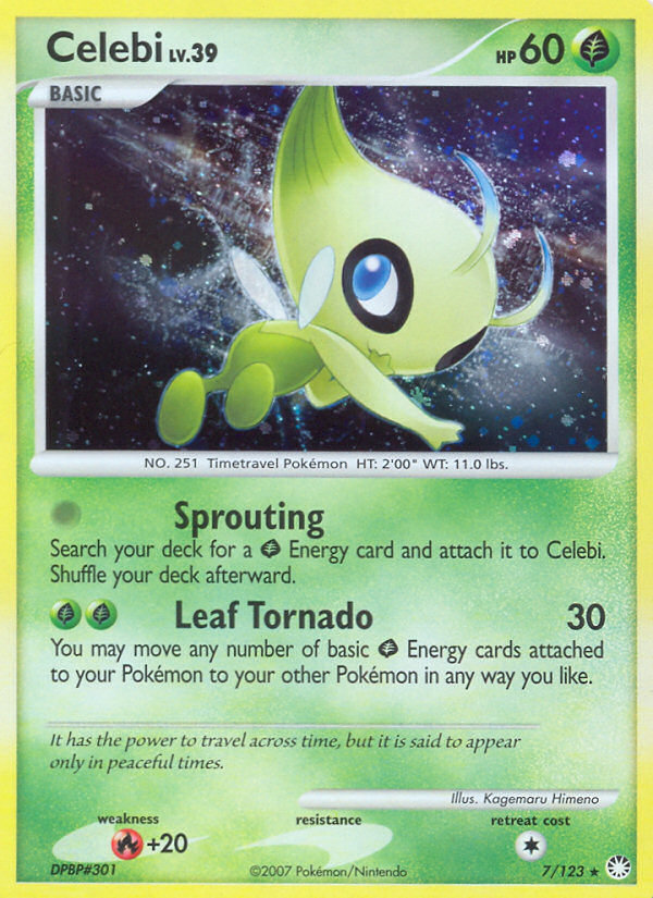 Celebi (7/123) [Diamond & Pearl: Mysterious Treasures] | Black Swamp Games