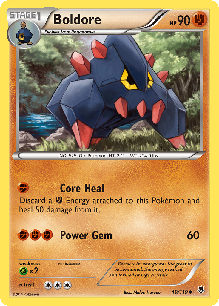 Boldore (49/119) [XY: Phantom Forces] | Black Swamp Games