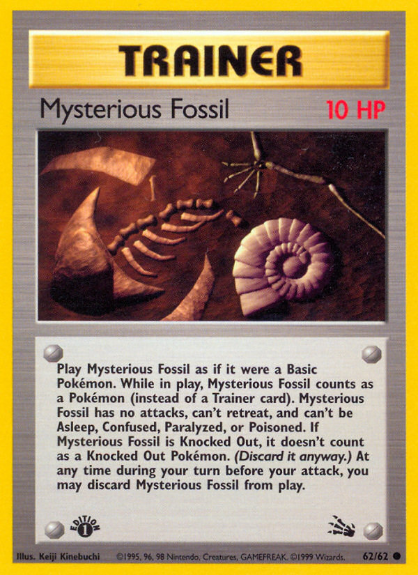 Mysterious Fossil (62/62) [Fossil 1st Edition] | Black Swamp Games