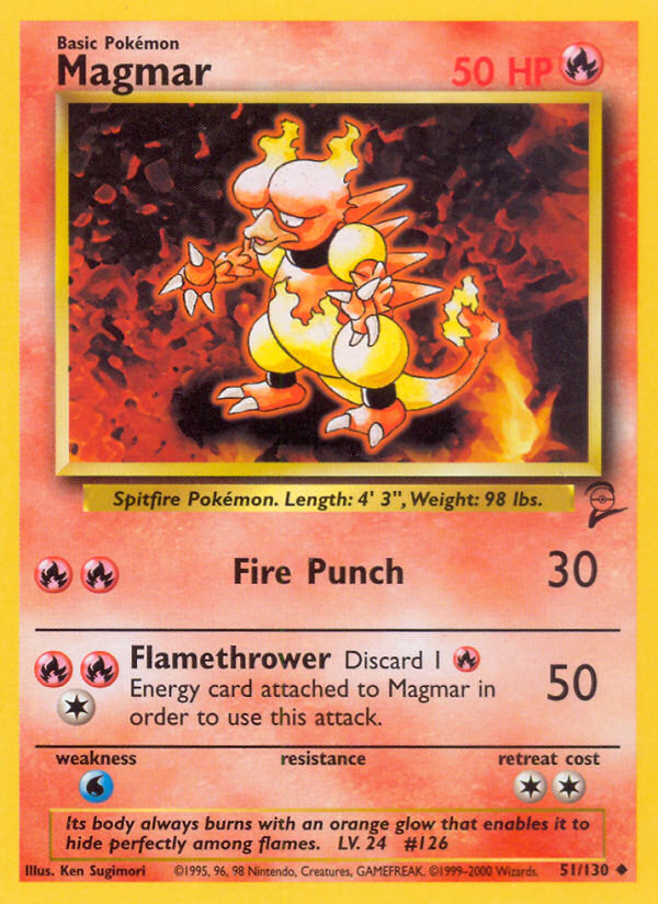 Magmar (51/130) [Base Set 2] | Black Swamp Games