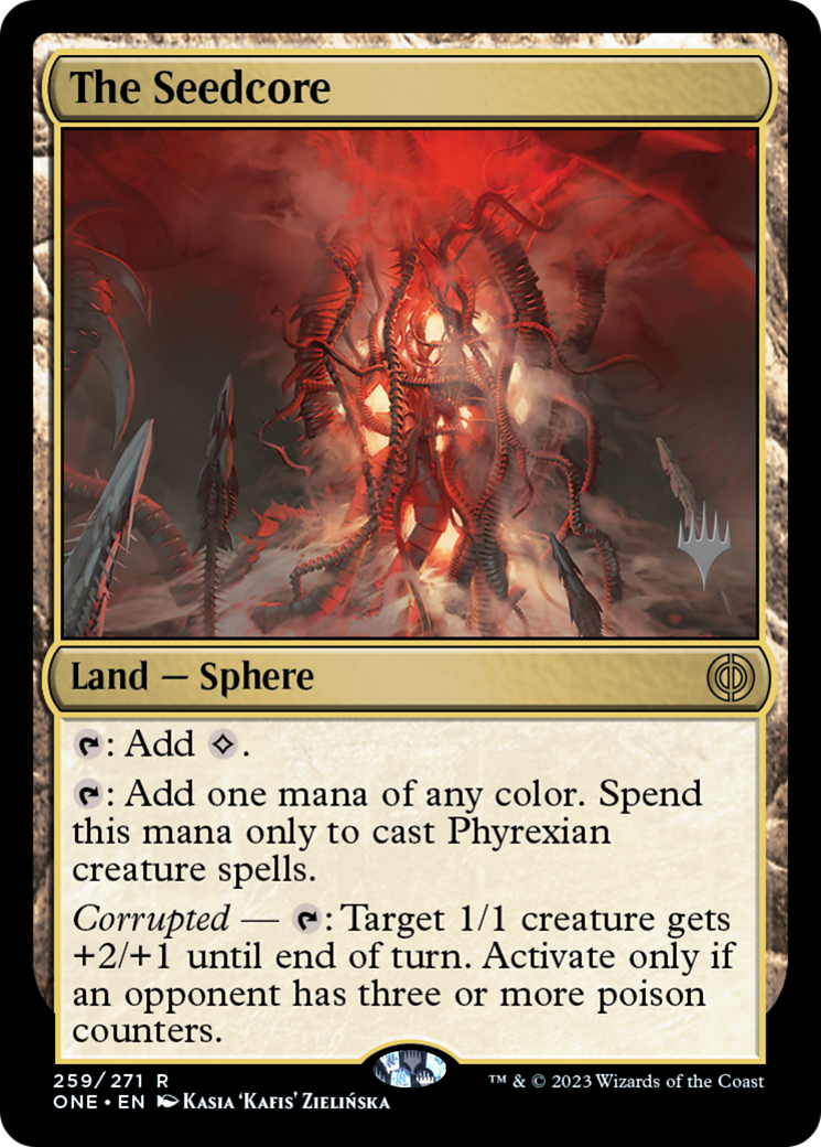 The Seedcore (Promo Pack) [Phyrexia: All Will Be One Promos] | Black Swamp Games