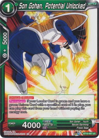 Son Gohan, Potential Unlocked [BT10-067] | Black Swamp Games