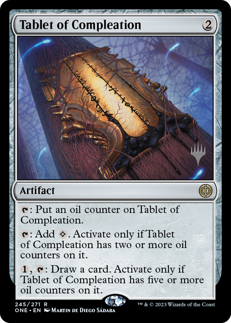 Tablet of Compleation (Promo Pack) [Phyrexia: All Will Be One Promos] | Black Swamp Games