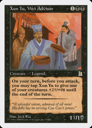 Xun Yu, Wei Advisor [Portal Three Kingdoms] | Black Swamp Games