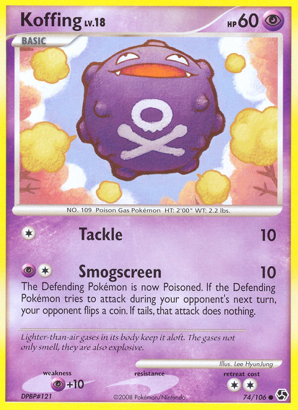 Koffing (74/106) [Diamond & Pearl: Great Encounters] | Black Swamp Games