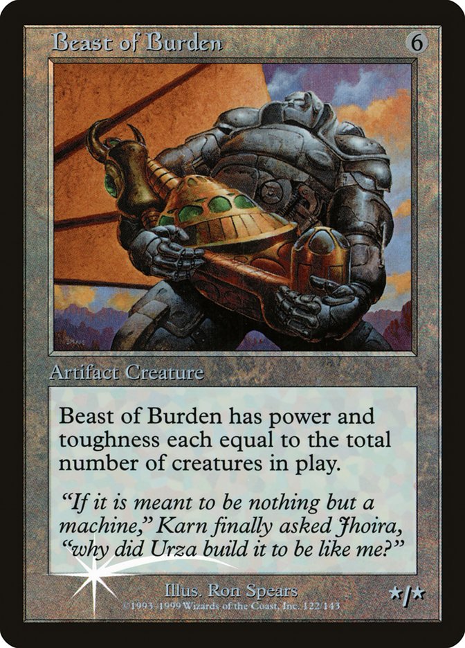 Beast of Burden (Misprinted) [Urza's Legacy Promos] | Black Swamp Games