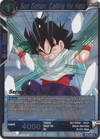 Son Gohan, Calling for Help [BT8-028_PR] | Black Swamp Games