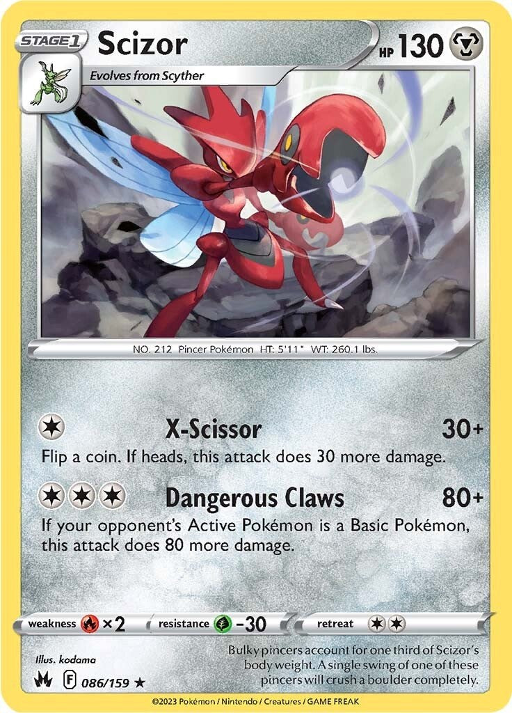 Scizor (086/159) [Sword & Shield: Crown Zenith] | Black Swamp Games