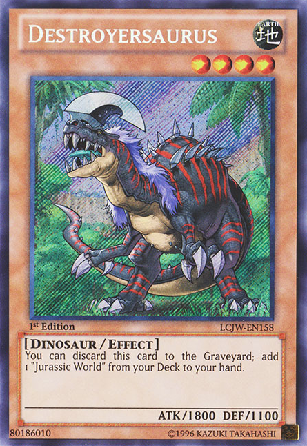 Destroyersaurus [LCJW-EN158] Secret Rare | Black Swamp Games