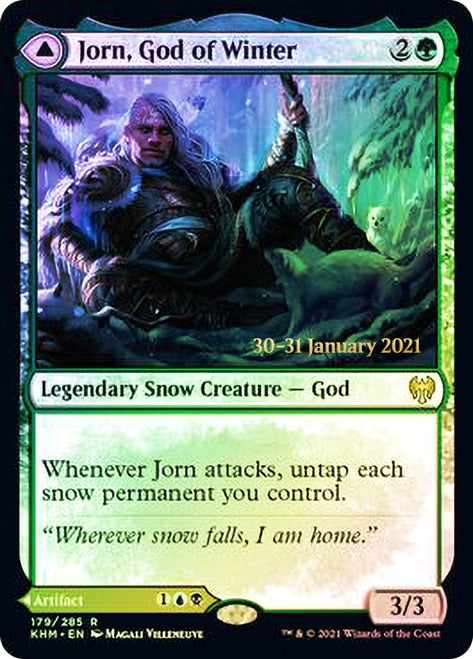 Jorn, God of Winter // Kaldring, the Rimestaff   [Kaldheim Prerelease Promos] | Black Swamp Games