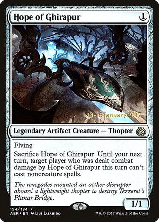 Hope of Ghirapur [Aether Revolt Promos] | Black Swamp Games