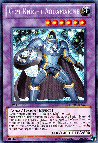 Gem-Knight Aquamarine [HA05-EN020] Secret Rare | Black Swamp Games