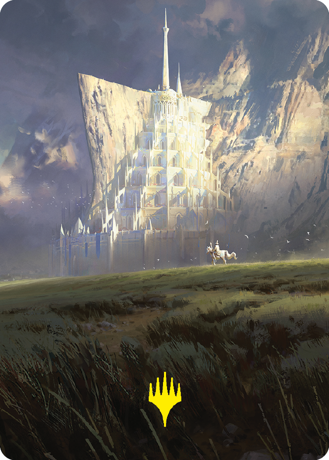 Minas Tirith Art Card (Gold-Stamped Signature) [The Lord of the Rings: Tales of Middle-earth Art Series] | Black Swamp Games